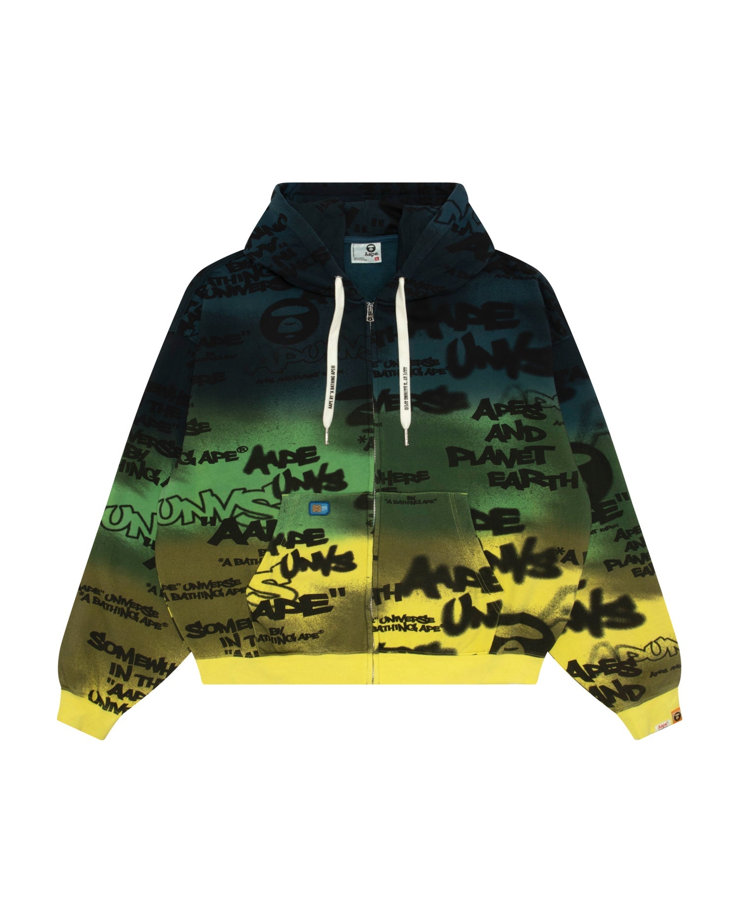AAPEUNVS Graffiti Zip-Up Hoodie