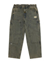 AAPEUNVS moonface washed denim pants