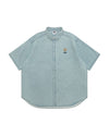 AAPENOW denim short sleeve shirt
