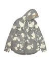 AAPEUNVS splatter printed hooded long sleeve shirt