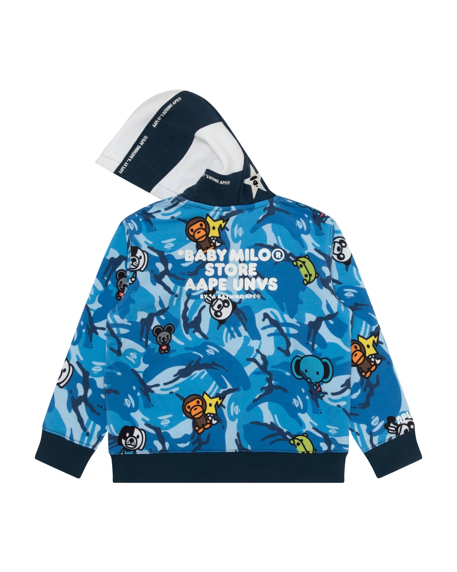 X Baby Milo Store Kids Aapeunvs Camo Zip-Up Hoodie