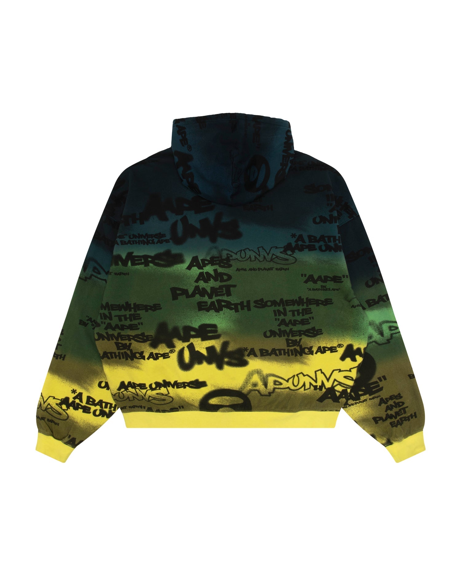 AAPEUNVS Graffiti Zip-Up Hoodie